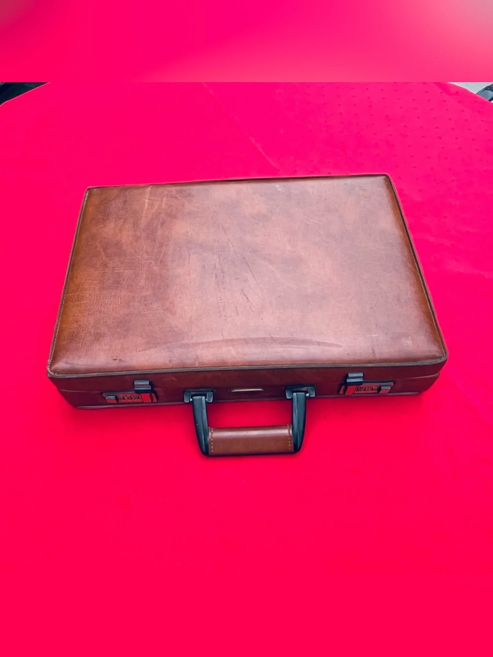 Authentic Emilio Pucci Leather Vintage Briefcase